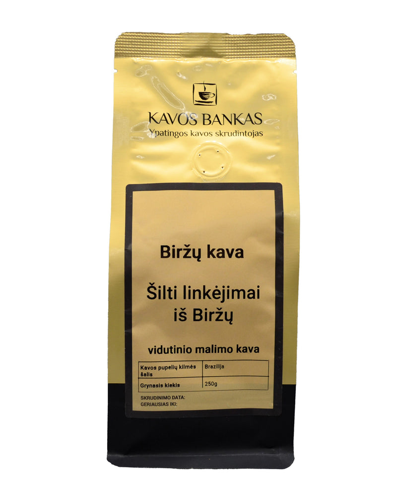 Vidutinio malimo kava „Biržų kava“, 250g