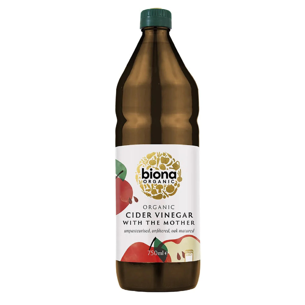 Neskaidrintas obuolių sidro actas, ekologiškas Biona, 750ml