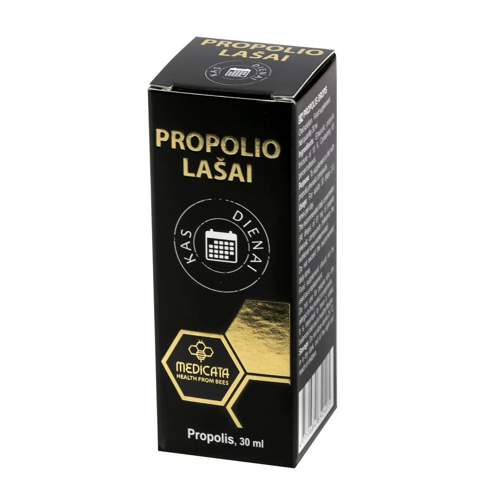 Propolio lašai, 30 ml Propolio etanolinė tinktūra