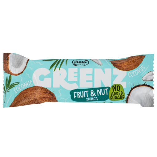 
                  
                    Vaisių ir riešutų užkandis „Greenz coconut“, 30 g
                  
                