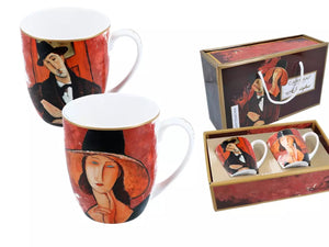 
                  
                    Dviejų puodelių rinkinys "A. Modiljano Moteris su kepure ir M. Varvogli"
                  
                